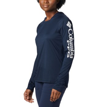 Columbia Hoodie Dames, PFG Tidal Donkerblauw Wit, 24YKELVDG